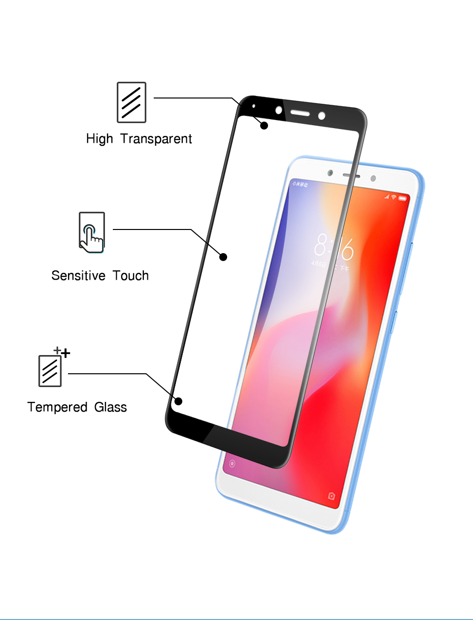 Bakeey-Anti-Explosion-Full-Cover-Tempered-Glass-Screen-Protector-For-Xiaomi-Redmi-6-Xiaomi-Redmi-6A-1342709-1